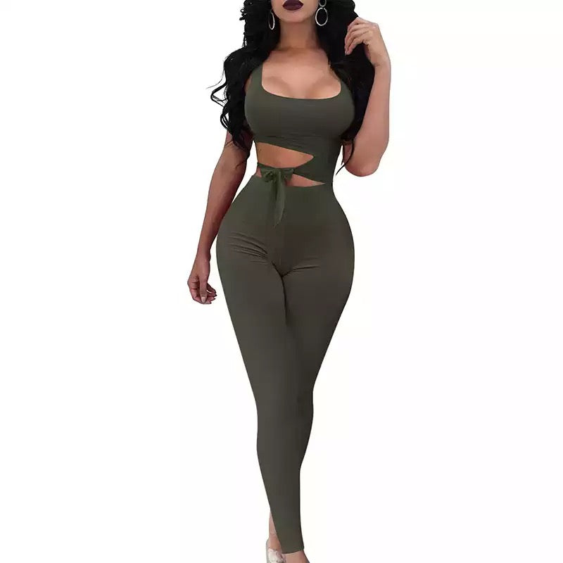 Army Green Jumpsuit