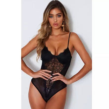 Load image into Gallery viewer, Black Lace up Bodysuit
